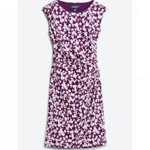 Lauren Ralph Lauren Dresses Roni Knit Dress Stitch Fix Size 14 Purple Floral